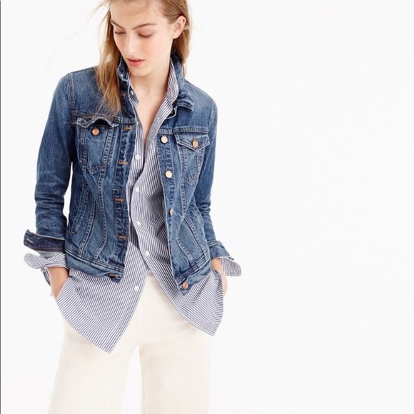 j crew women's denim jacket